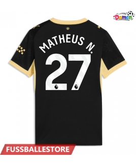 Günstige Manchester City Matheus Nunes #27 Auswärtstrikot Damen 2026-27 Kurzarm